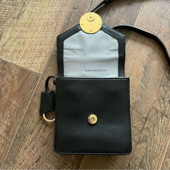 Isaac Mizrahi Mini Leather Crossbody Bag - Picture 10 of 15